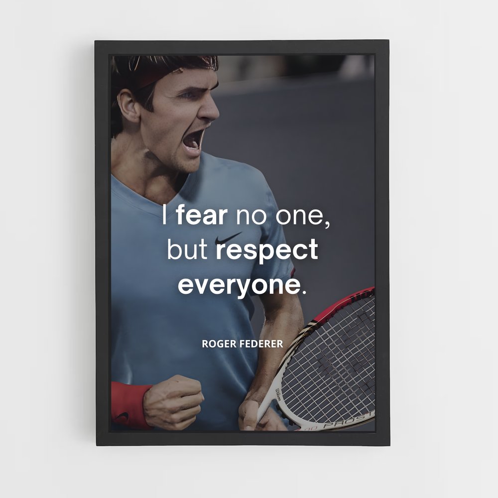 Poster Roger federer citation – affiche Tennis (vue 2)